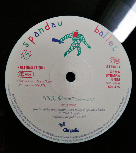 Spandau Ballet - I'll Fly For You | Chrysalis (601 475) - 4