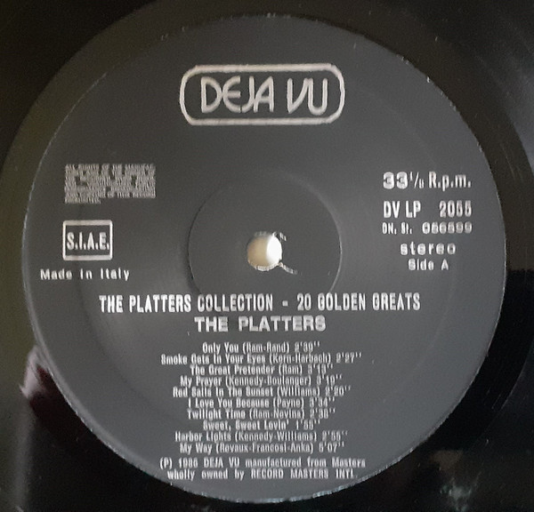 The Platters - The Platters Collection - 20 Golden Greats | Deja Vu (DVLP 2055) - 3 The Platters - The Platters Collection - 20 Golden Greats | Deja Vu (DVLP 2055) - 3