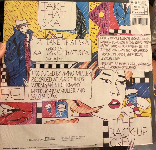 The Back-Up Crew - Take That Ska | BOY Records (BOY 8814-12) - 2