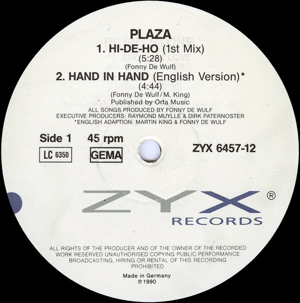 Plaza - Hi-De-Ho | ZYX Records (ZYX 6457-12) - 3