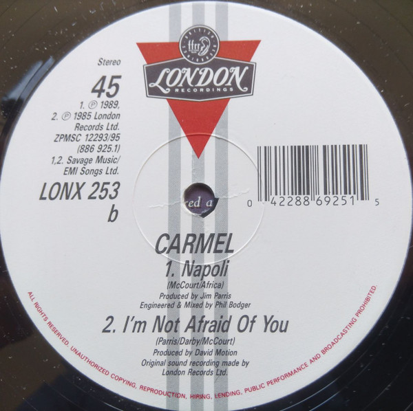 Carmel - I'm Over You | London Records (LONX 253) - 4