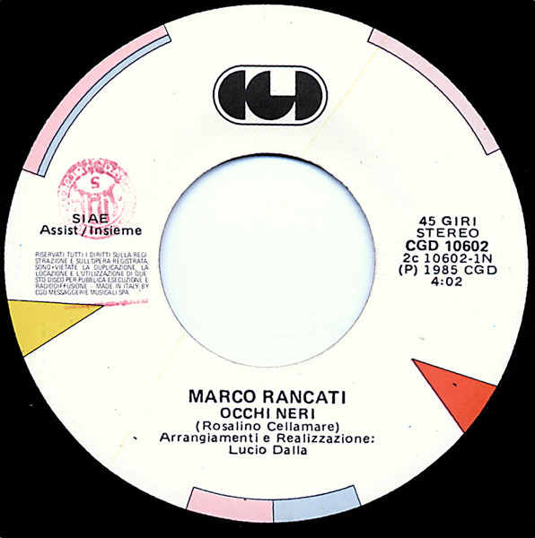 Mark Rancati - Occhi Neri | CGD (CGD 10602) - 3
