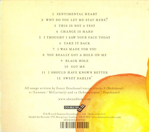She & Him - Volume One | Double Six (DS009CD) - 2 She & Him - Volume One | Double Six (DS009CD) - 2