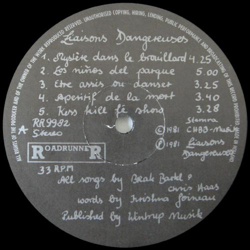 Liaisons Dangereuses - Liaisons Dangereuses | Roadrunner Records (RR 9982) - 3