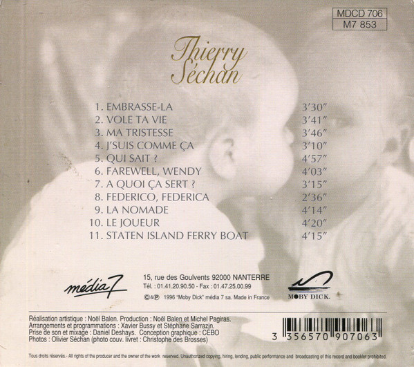 Thierry Séchan - Thierry Séchan | Moby Dick (MDCD 706) - 2