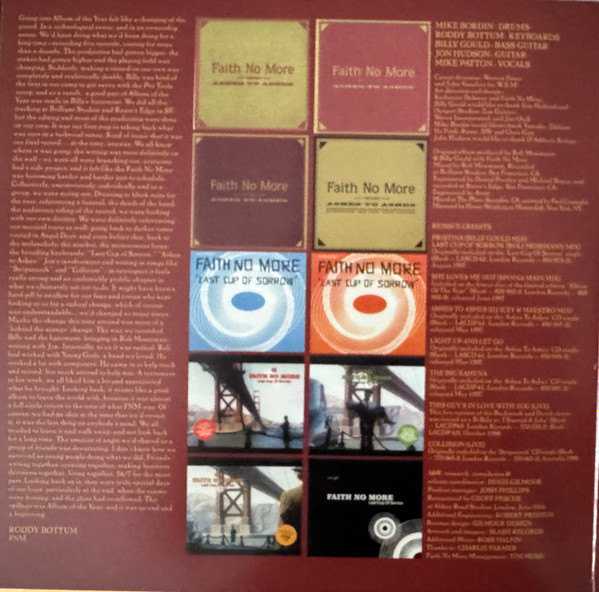 Faith No More - Album Of The Year (2LP) [Vinyl] | Rhino Records (0190295972967) - 2