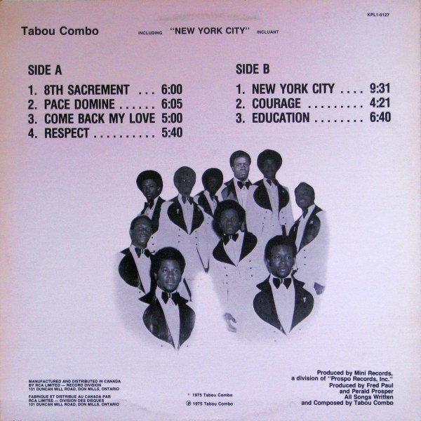 Tabou Combo - 8th Sacrement [Vinyl] | RCA Victor (KPL1-0127) - 2