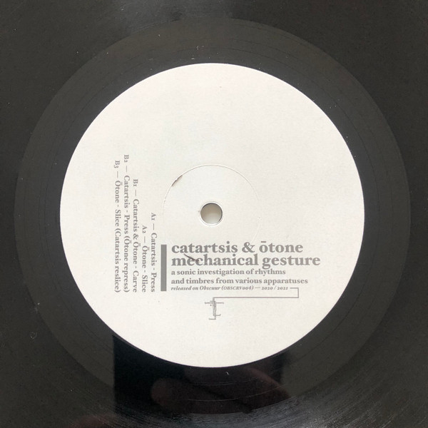 Catartsis & Ōtone - Mechanical Gesture | Obscuur Records (OBSCRV004)