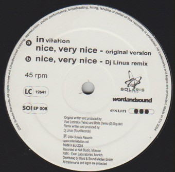 Step 2 Sun - Nice, Very Nice (DJ Linus Rmx) | Solaris Records (SOL 008) - 3 Step 2 Sun - Nice, Very Nice (DJ Linus Rmx) | Solaris Records (SOL 008) - 3