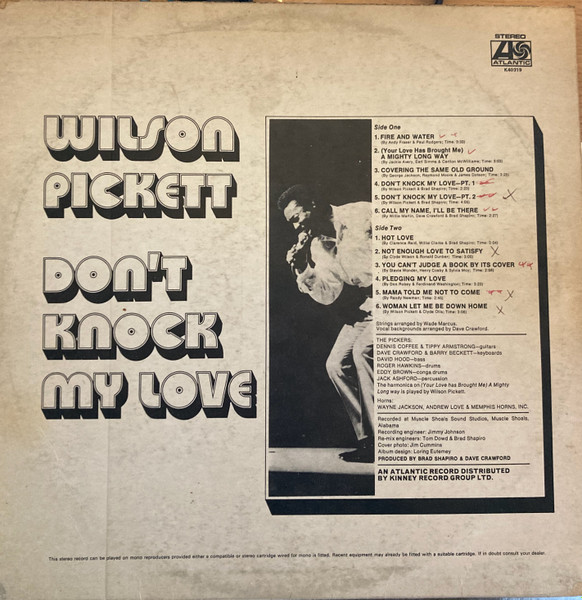 Wilson Pickett - Don't Knock My Love | Atlantic (K40319) - 2 Wilson Pickett - Don't Knock My Love | Atlantic (K40319) - 2