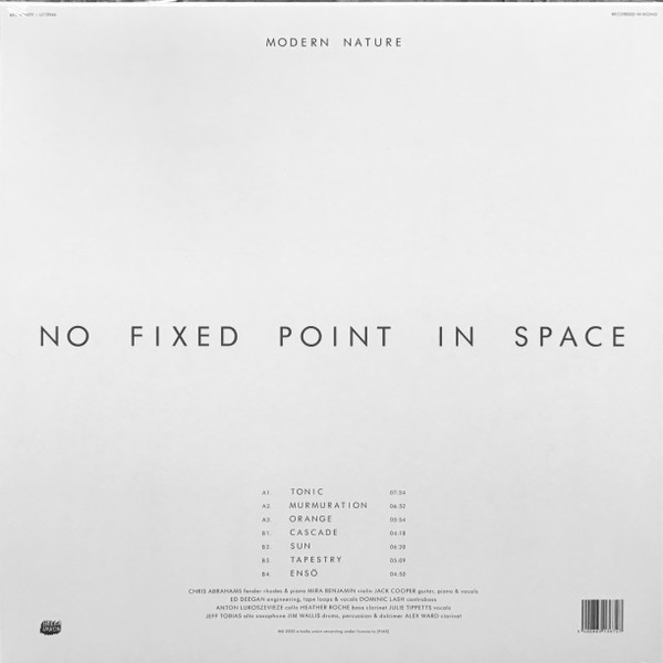 Modern Nature - No Fixed Point In Space | Bella Union (BELLA1522V) - 2