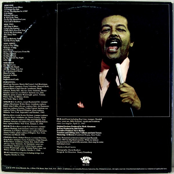 Billy Eckstine - Mister B. And The Band | Savoy Records (SJL 2214) - 2