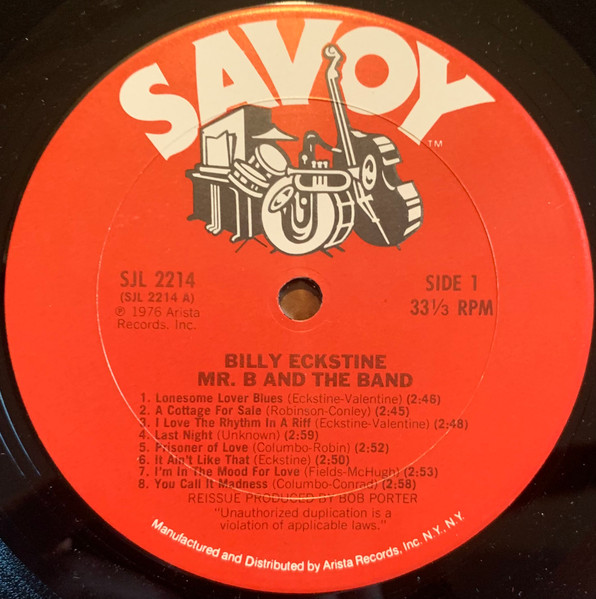 Billy Eckstine - Mister B. And The Band | Savoy Records (SJL 2214) - 4