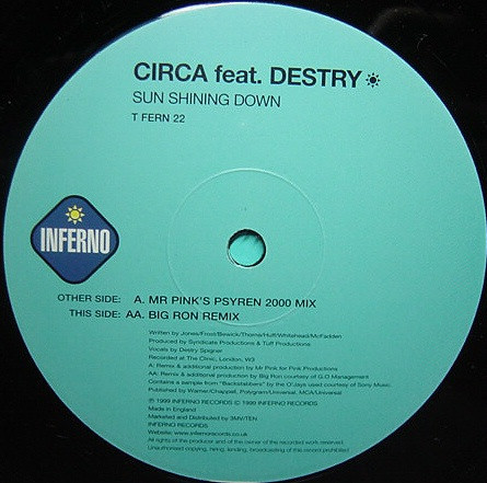 Circa Feat. Destry - Sun Shining Down | Inferno (TFERN 22) - 2 Circa Feat. Destry - Sun Shining Down | Inferno (TFERN 22) - 2