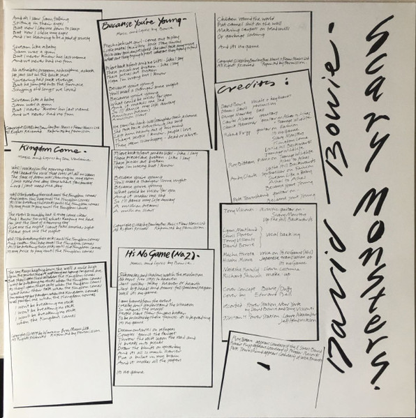 David Bowie - Scary Monsters | RCA (RCA PL 13647) - 4 David Bowie - Scary Monsters | RCA (RCA PL 13647) - 4