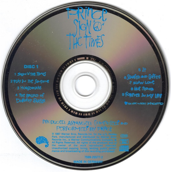 Prince - Sign "O" The Times | Paisley Park (7599-25577-2) - 3