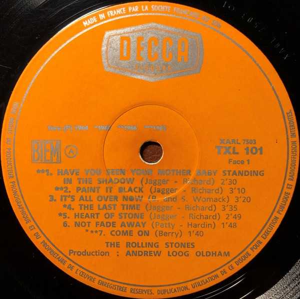 The Rolling Stones - Big Hits (High Tide And Green Grass) | Decca (TXL101) - 3 The Rolling Stones - Big Hits (High Tide And Green Grass) | Decca (TXL101) - 3
