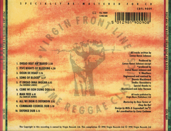 Poet And The Roots - Dread Beat An' Blood | Front Line (CDFL 9009) - 2