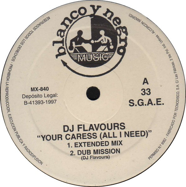 DJ Flavours - Your Caress (All I Need) | Blanco Y Negro (MX 840) - 2