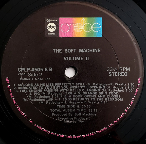 Soft Machine - Volume Two | Command (CPLP 4505) - 4 Soft Machine - Volume Two | Command (CPLP 4505) - 4