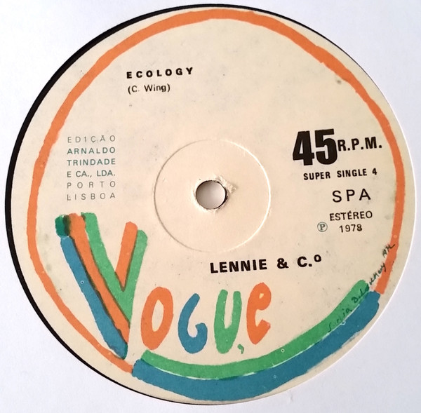 Lennie And C° / The Chuck Davis Orchestra - Ecology / Spirit Of Sunshine | Vogue (Super Single 4) - 4