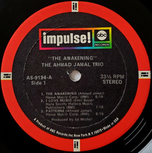 Ahmad Jamal Trio - The Awakening | Impulse! (AS-9194) - 3 Ahmad Jamal Trio - The Awakening | Impulse! (AS-9194) - 3