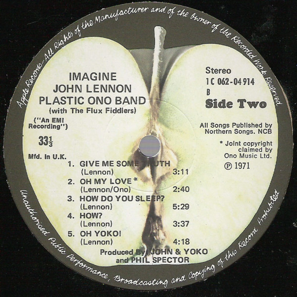 John Lennon - Imagine | Apple Records (1 C 062-04 914) - 4