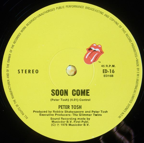 Peter Tosh - (You Gotta Walk) Don't Look Back | Rolling Stones Records (ED.16) - 4