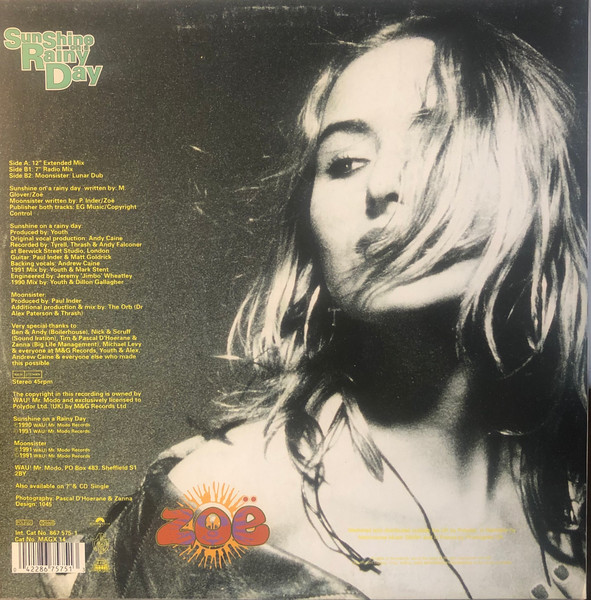 Zoë - Sunshine On A Rainy Day | Polydor (867 575-1) - 2