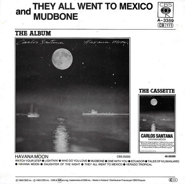 Carlos Santana - They All Went To Mexico | CBS (CBSA 3359) - 2 Carlos Santana - They All Went To Mexico | CBS (CBSA 3359) - 2