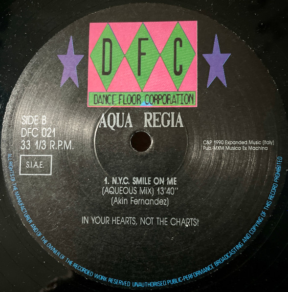 Aqua Regia - N.Y.C. Smile On Me (The DFC Remix) | DFC (DFC  021) - 3