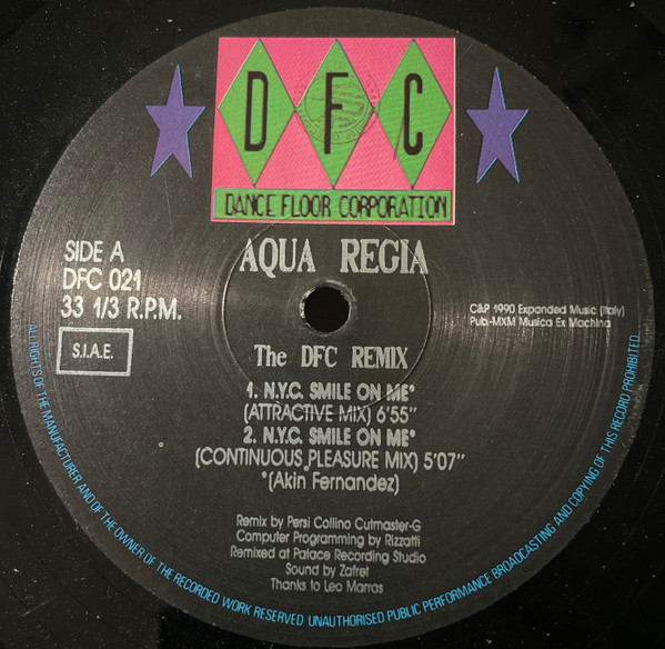 Aqua Regia - N.Y.C. Smile On Me (The DFC Remix) | DFC (DFC  021) - 2