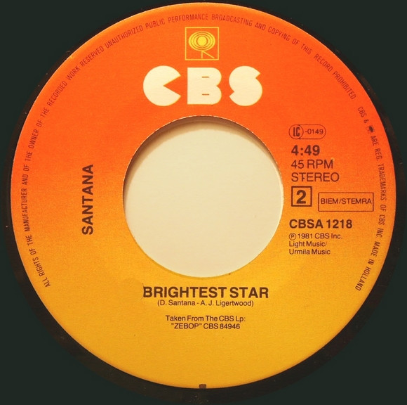 Santana - I Love You Much Too Much | CBS (CBSA 1218) - 4