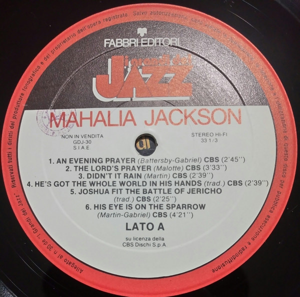 Mahalia Jackson - Mahalia Jackson | Fabbri Editori (GdJ 30) - 4