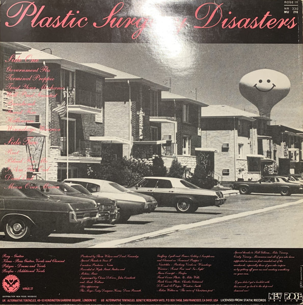 Dead Kennedys - Plastic Surgery Disasters | New Rose Records (ROSE 19) - 2