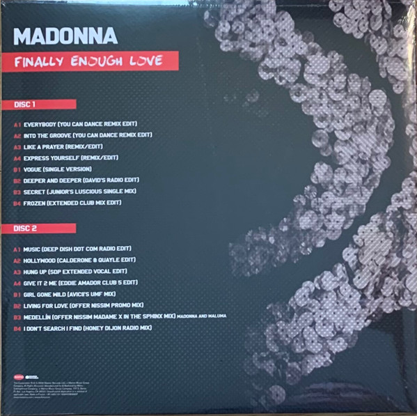 Madonna - Finally Enough Love | Rhino Records (R1 695110) - 2