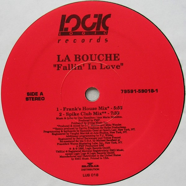 La Bouche - Fallin' In Love | Logic Records (LUS 018) - 3