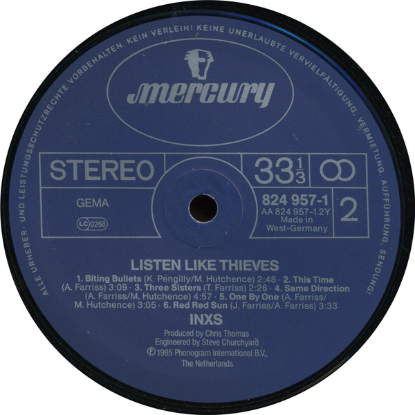 INXS - Listen Like Thieves | Mercury (824 957-1) - 4