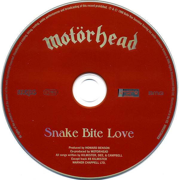 Motörhead - Snake Bite Love | BMG (BMGCAT365CD) - 3