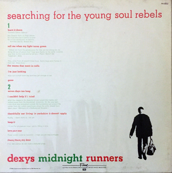 Dexys Midnight Runners - Searching For The Young Soul Rebels | Fame (FA 3032) - 2