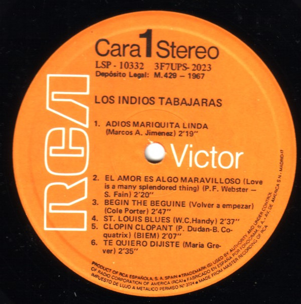 Los Indios Tabajaras - Los Indios Tabajaras | RCA Victor (LSP - 10332) - 3