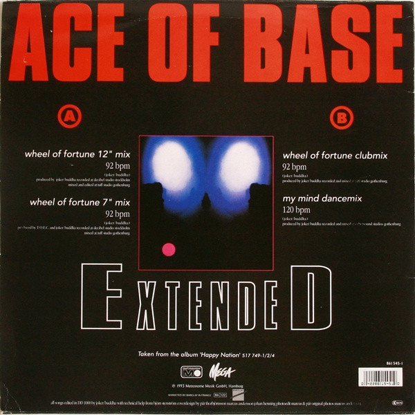 Ace Of Base - Wheel Of Fortune | Metronome (861 545-1) - 2