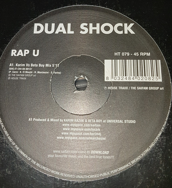 Dual Shock - Rap U | House Traxx (HT079) - main
