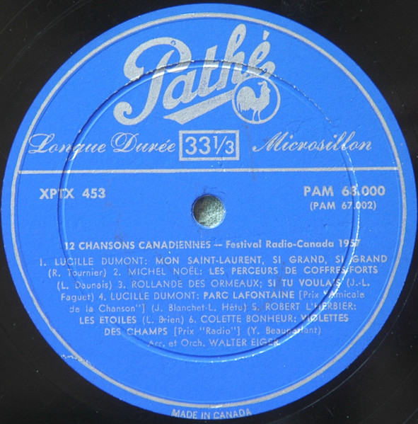 Various - 12 Chansons Canadiennes - Festival Radio Canada, 1957 (Deluxe Edition - Boxset) [Vinyl] | Pathé (PAM 68,000) - 4