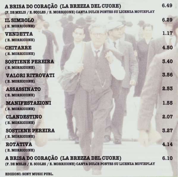 Ennio Morricone - Sostiene Pereira (Original Soundtrack) | Epic (EPC 480383 2) - 3
