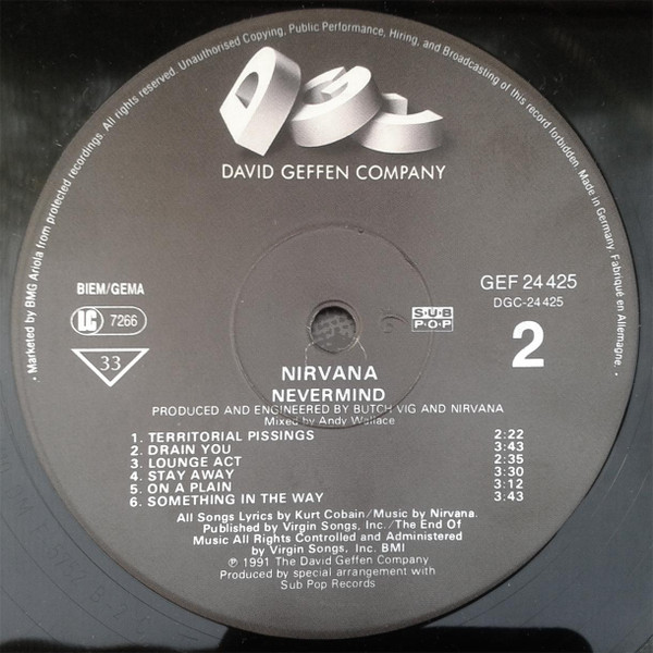 Nirvana - Nevermind | DGC (GEF 24425) - 4