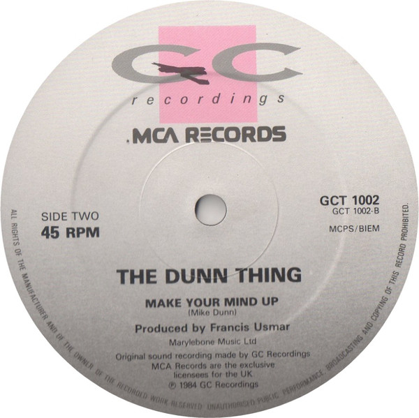 The Dunn Thing - Sticking To My Guns | MCA Records (GCT 1002) - 4
