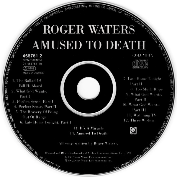 Roger Waters - Amused To Death | Columbia (468761 2) - 3 Roger Waters - Amused To Death | Columbia (468761 2) - 3