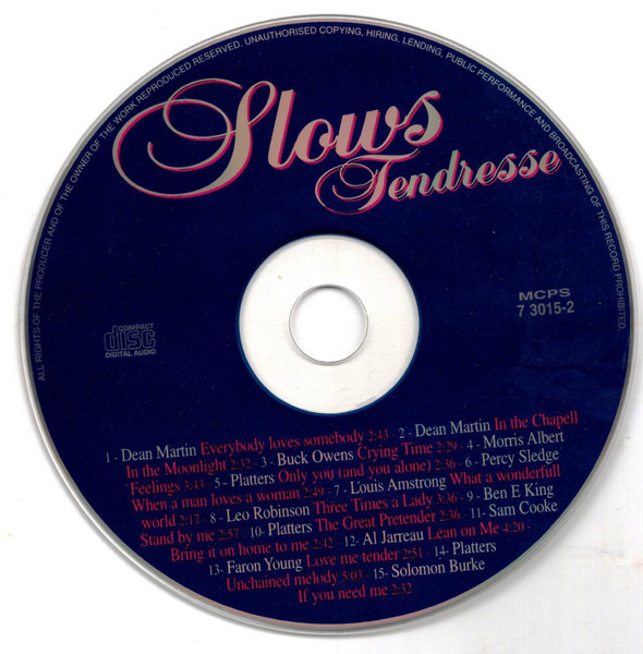 Various - Slows tendresse | Edenways (7 3015-2) - 3