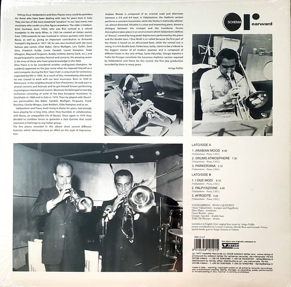 Valdambrini-Piana Quintet - Afrodite | Rearward (RW121LP) - 2 Valdambrini-Piana Quintet - Afrodite | Rearward (RW121LP) - 2